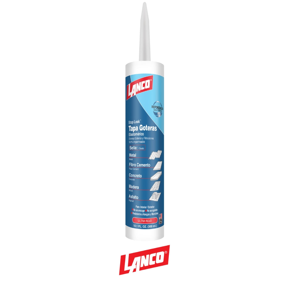 MASILLA IMPERMEABILIZANTE STOPLEAK ROJO TUBO 10 OZ CC648-18 LANCO