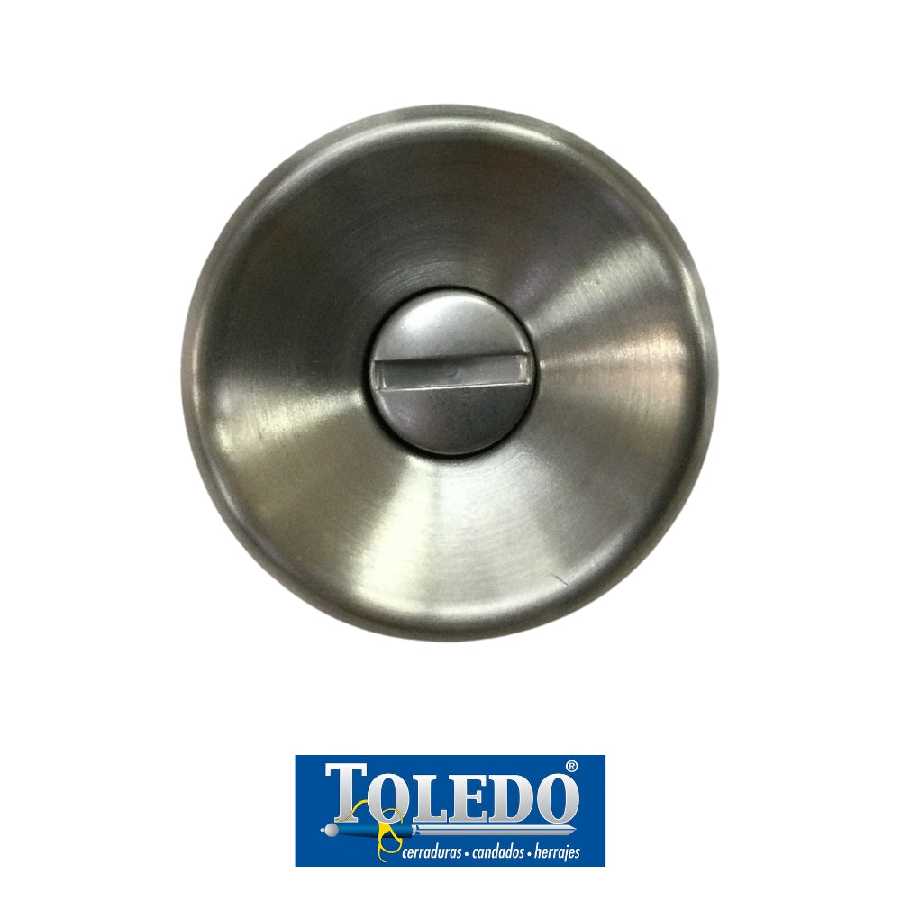 CERRADURA DE POMO MALAGA BOTON ACERO INOXIDABLE TOLEDO