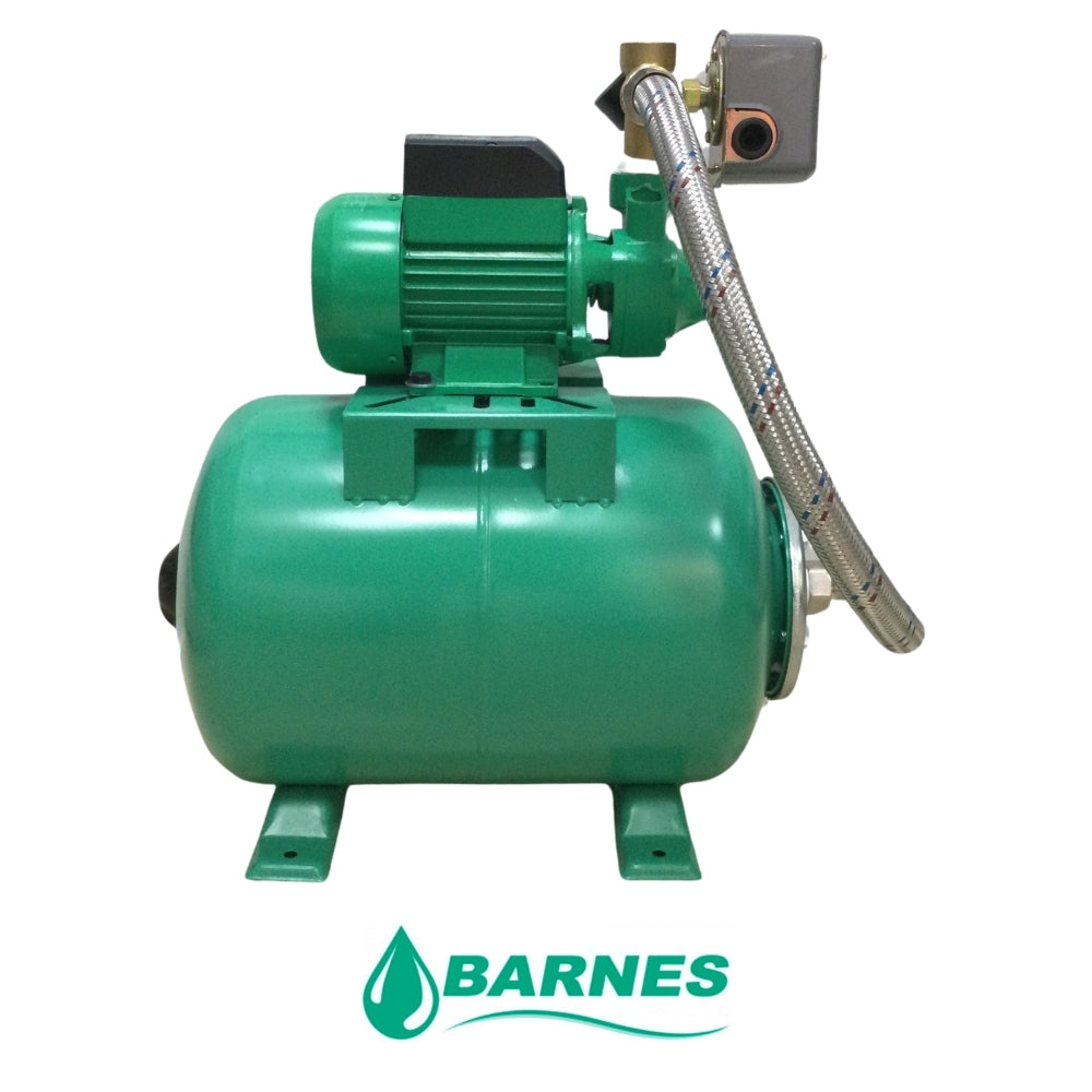 BOMBA DE AGUA PERIFERICA 110V/220V DE 0.5 HP CON TANQUE PRESION DE 24 L 1J2100