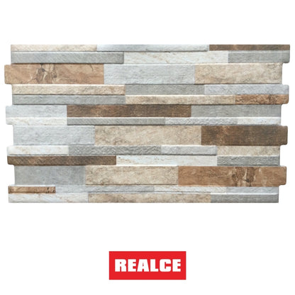 REVESTIMIENTO CERAMICO REALCE 32715 ROCK BONE 32x55CM 1.39M2/CAJA