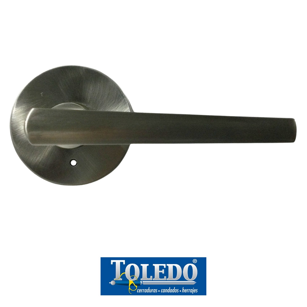 CERRADURA LEVER TARRAGONA BOTON SATIN NIQUEL V1920-TA-US15