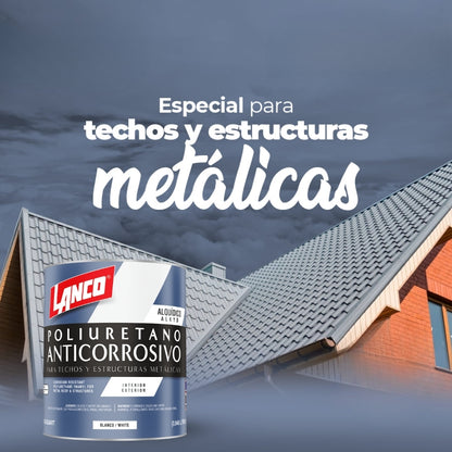 PINTURA ANTICORROSIVO POLIURETANO BLANCO 1/4 MM93-5 LANCO