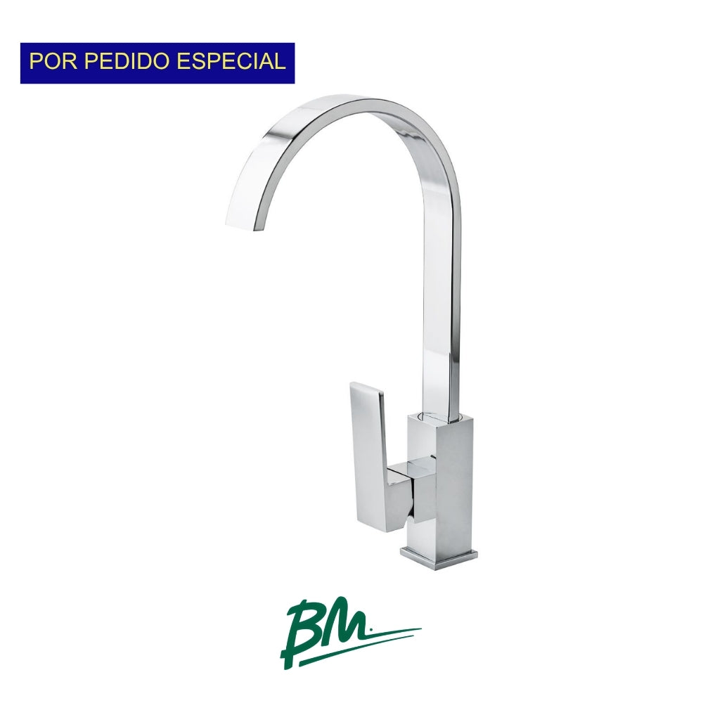 LLAVE DE FREGADERO MONOMANDO TOKIO SQUARE ACABADO CROMO BM-S004