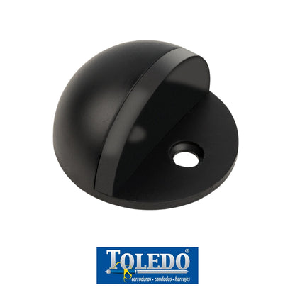 TOPE DE PUERTA MEDIA LUNA ACABADO NEGRO