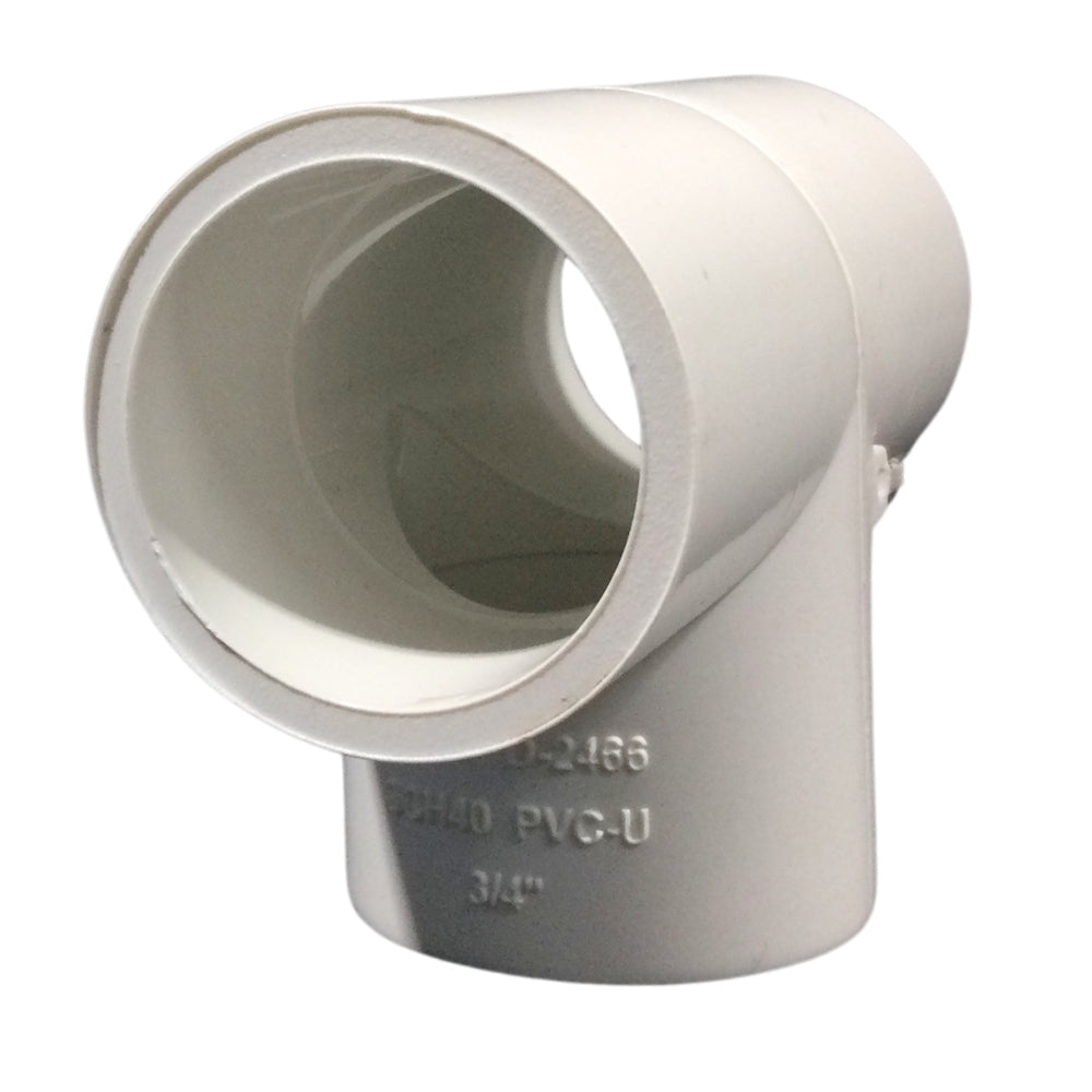 TEE PVC 18MM-3/4 PULGADAS PRESION SCH-40 C/C