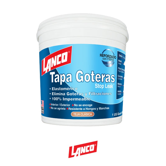 MASILLA IMPERMEABILIZANTE STOPLEAK ROJO TEJA 1/4 GALON RC1464-5 LANCO