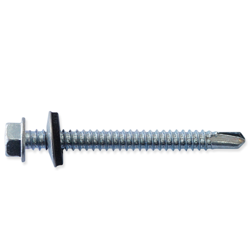 TORNILLO AUTOPERFORANTE GALVANIZADO PUNTA DE BROCA #14X2-1/2 IN PARA TECHO PAQ 10 UNID