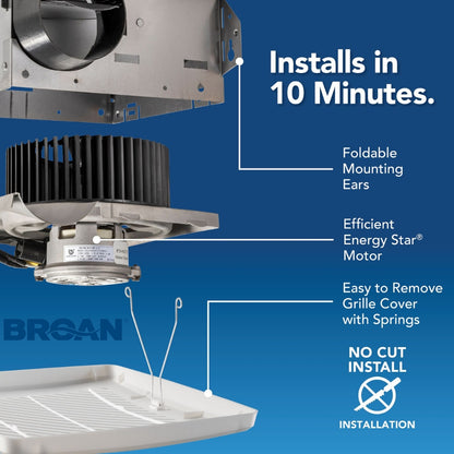 EXTRACTOR DE BAÑO 50CFM BROAN 688ES