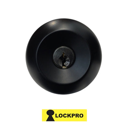 CERRADURA DE POMO DE ENTRADA ACABADO NEGRO MATE 587 LOCKPRO