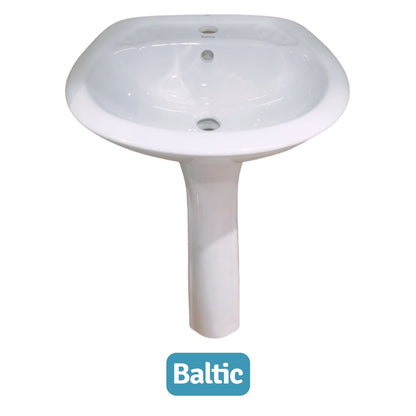 LAVAMANO CON PEDESTAL BLANCO (SR-3012)