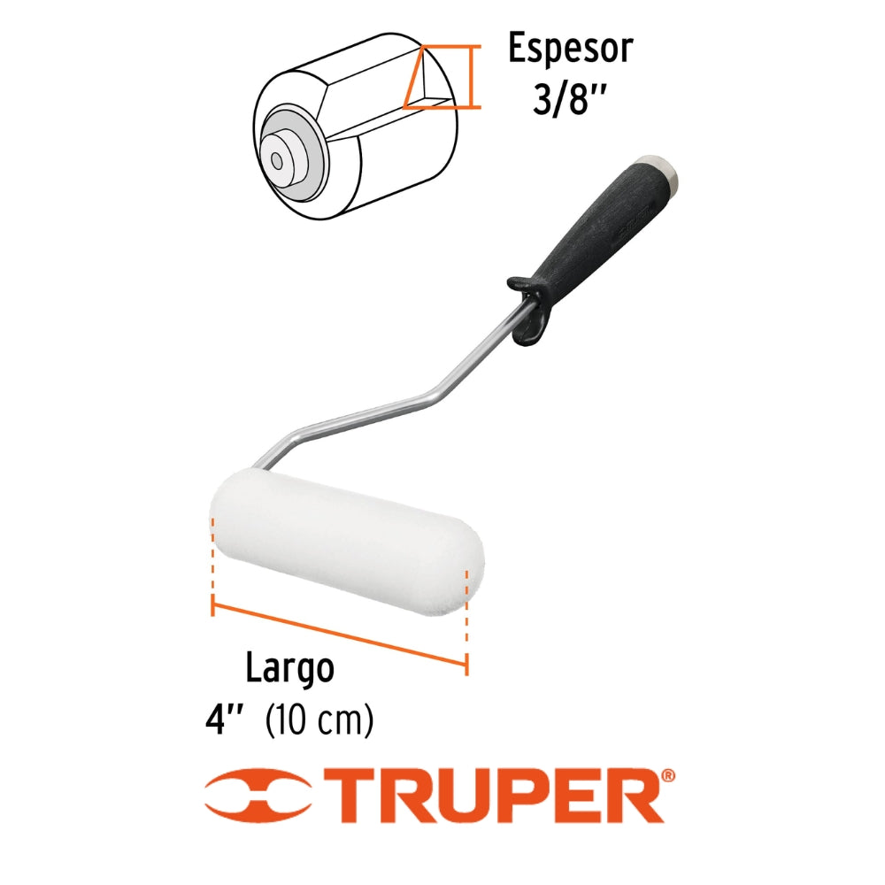 MINI RODILLO 4 IN X 3/8 IN ESPONJA TRUPER