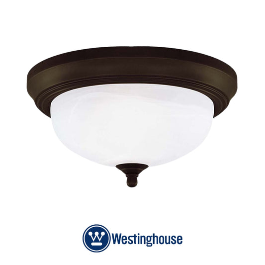 LAMPARA DE TECHO 2 LUCES COLOR BRONCE RUSTICO WESTINGHOUSE