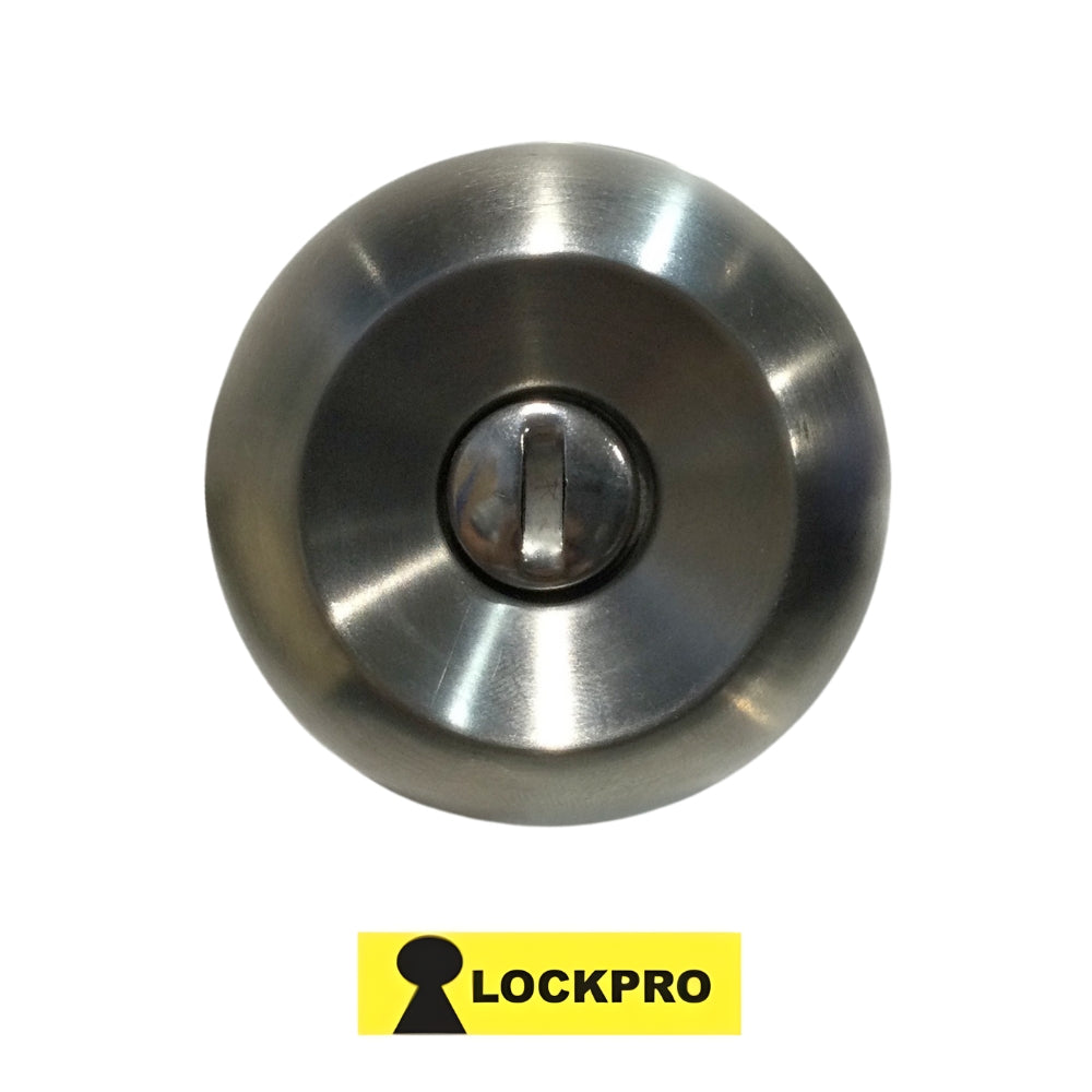 CERRADURA DE POMO DE BAÑO ACABADO ACERO INOXIDABLE 607 LOCKPRO