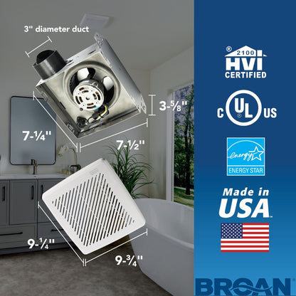 EXTRACTOR DE BAÑO 50CFM BROAN 688ES