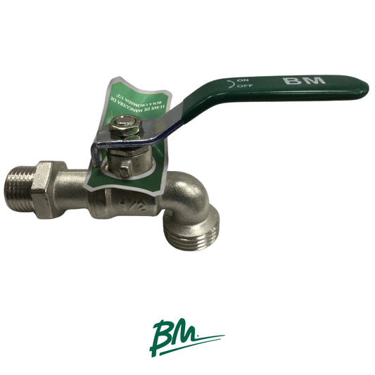 LLAVE DE MANGUERA DE BOLA CROMADA BM-MB