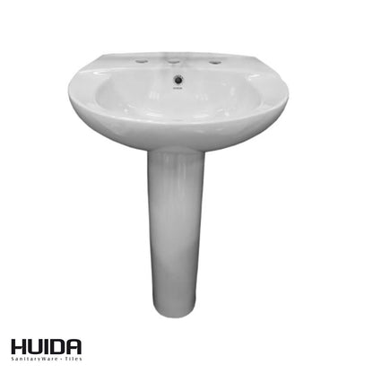 LAVAMANOS CON PEDESTAL BLANCO HUIDA