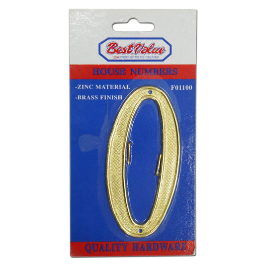 NUMERO PARA PUERTA  PULGADAS 0 PULGADAS  DORADO BEST VALUE
