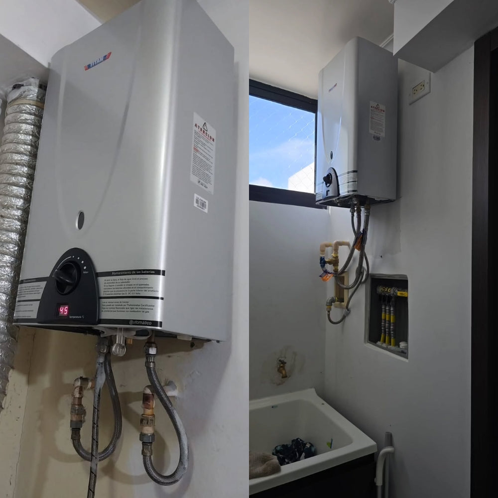 CALENTADOR DE AGUA TITAN A GAS 12LTS AUTOMATIC-TERMO-DIGITAL-FLOW (RVSN120BCO)