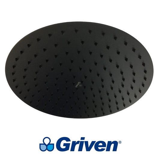 CABEZA DE DUCHA REDONDA 12 PULGADAS NEGRA GRIVEN GV-SHB12-R