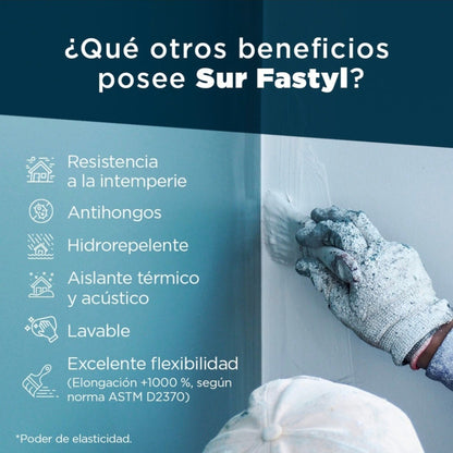 PINTURA IMPERMEABILIZANTE SUR FASTYL BLANCO 5 GALONES