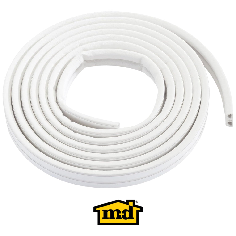 SELLO PERIMETRAL PARA PUERTAS Y VENTANAS 7/32 PULG X 3/8 PULG X 17 PIES BLANCO