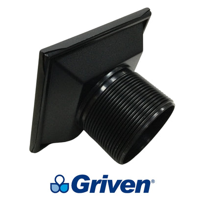 DESAGUE PARA PISO CON REJILLA COLOR NEGRO 4X4 DE 2 PULGADAS DE DIAMETRO A367-BL-18