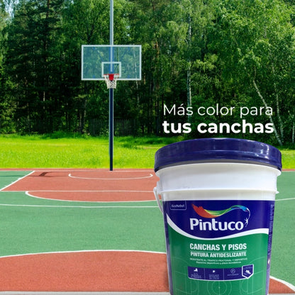 PINTURA P/CANCHAS ANTIDESLIZANTE 1876 BASE ACCENT CANECA 5 GL PINTUCO
