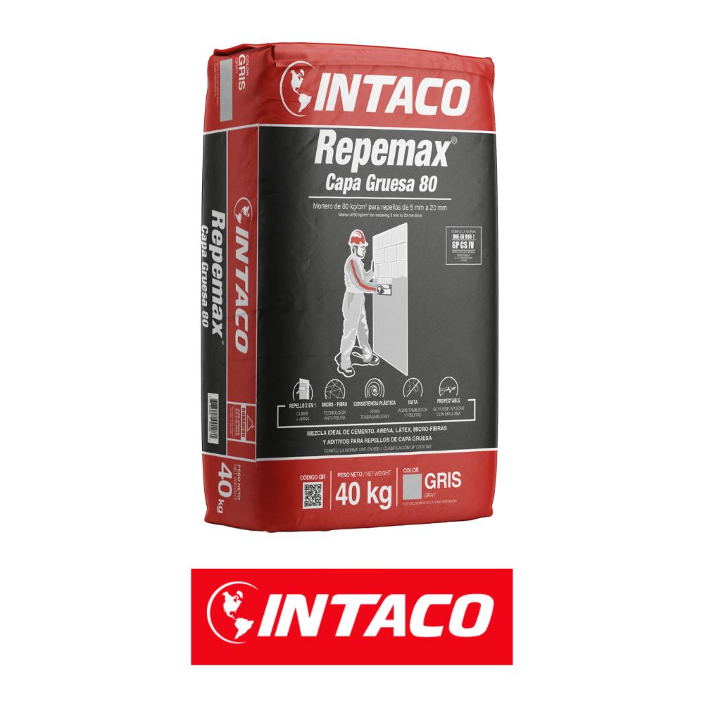 REPEMAX CAPA GRUESA 80 40KG COLOR GRIS