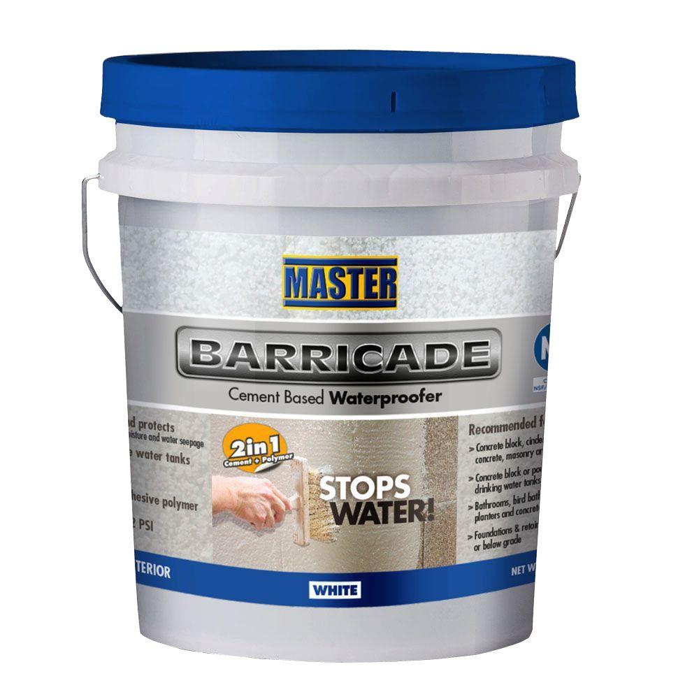 IMPERMEABILIZANTE BARRICADE BASE CEMENTICIO 40 LIBRAS MASTER D108P