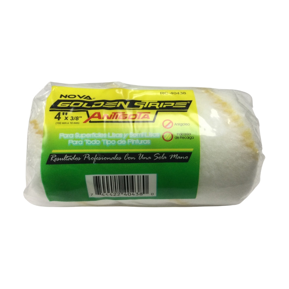 MOTA PARA RODILLO NOVA GOLDEN STRIPE ANTIGOTA 4 PULGADAS X 3/8 PULGADAS RC-40438