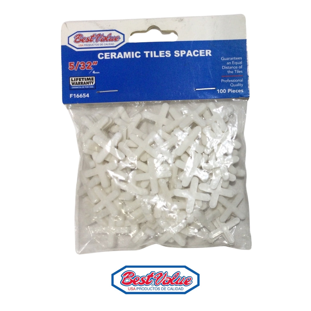 ESPACIADORES PARA CERAMICA 4MM (100 PIEZAS) BEST VALUE