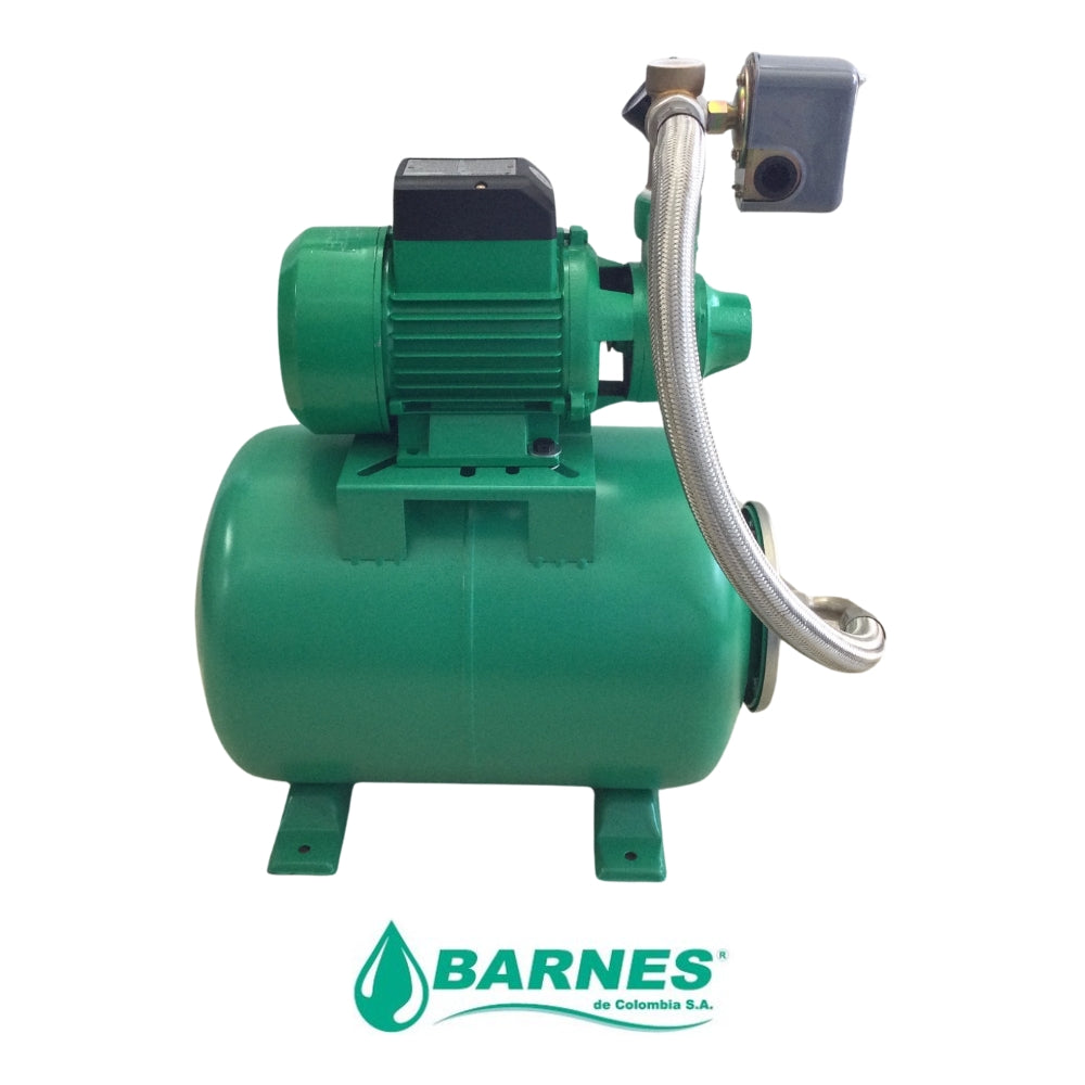 BOMBA DE AGUA PERIFERICA 110V/220V DE 1 HP CON TANQUE PRESION DE 24 L 1J2107