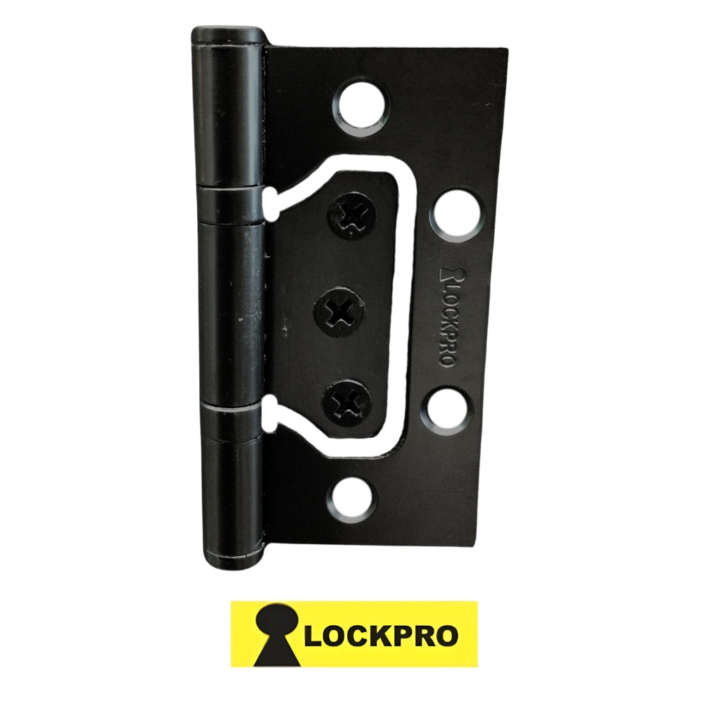 BISAGRA OMEGA NEGRA 3 Pulg X 2.5 Pulg  X 2 mm ESPESOR PAR LOCKPRO