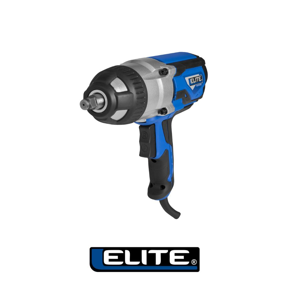 LLAVE DE IMPACTO ELECTRICA 1/2 PULGADAS 440NM 0-2600RPM CON SET COPAS X 4PCS (17 -19-21 Y 23MM) ELITE