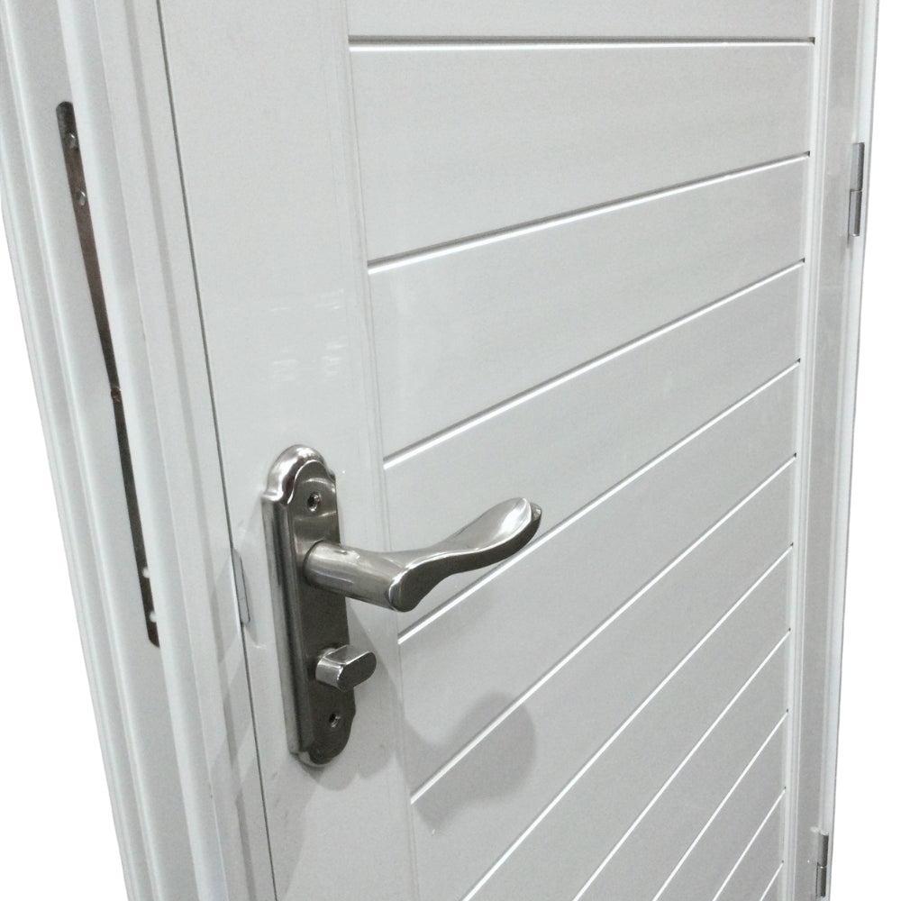 PUERTAS UPVC 3X7 CON MARCO 75MM BLANCO IZQUIERDA PG03 CON BISAGRAS Y CERRADURA