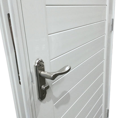 PUERTAS UPVC 3X7 CON MARCO 75MM BLANCO IZQUIERDA PG03 CON BISAGRAS Y CERRADURA