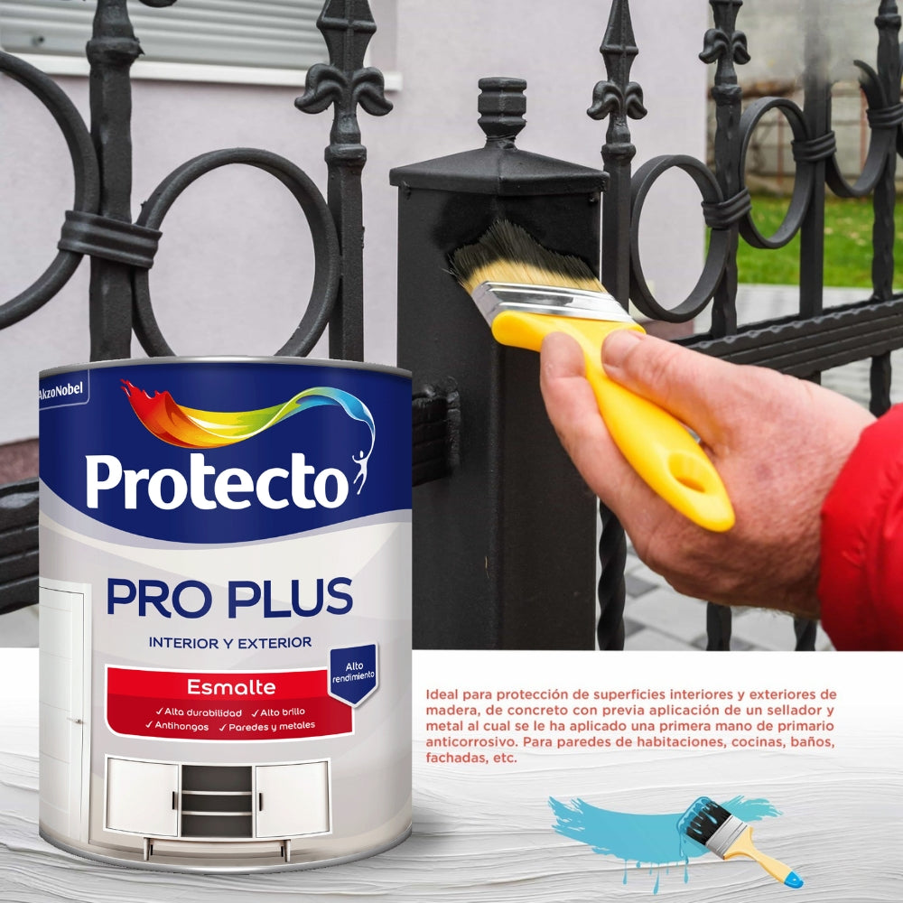 PINTURA PRO PLUS ESMALTE BASE ACCENT 1/4 GL PINTUCO