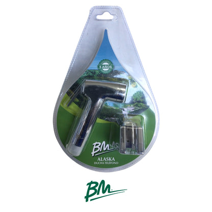 DUCHA TELEFONO CROMADA CON BASE ALASKA BM-61025