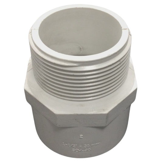 ADAPTADOR MACHO PVC 38MM-1-1/2 PULGADAS PRESION SCH-40