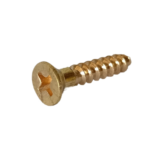 TORNILLO PARA MADERA CAB PLANA PHILLIPS LATON #6 x 3/4 PULGADAS