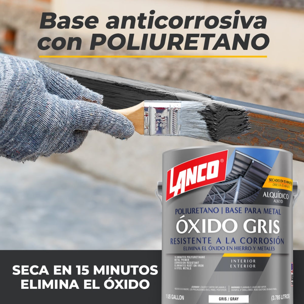 Cornix LP シルバー PINTURA METAL PRIMER GRIS 15 MIN GALON MM225-4 LANCO