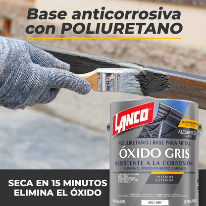 PINTURA METAL PRIMER GRIS 15 MIN GALON MM225-4 LANCO