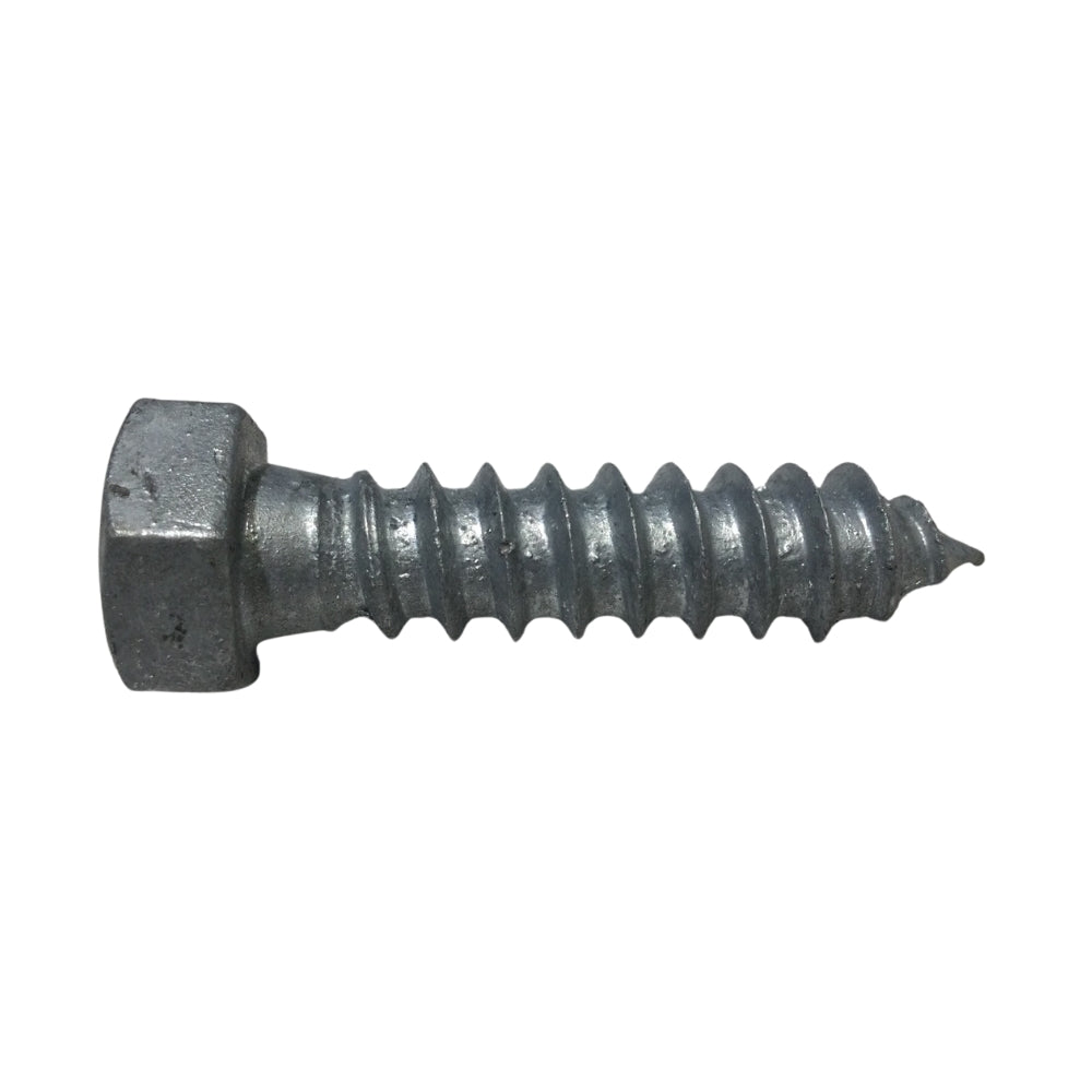 TORNILLO TIRAFONDO HEXAGONAL GALVANIZADO EN CALIENTE 1/2 PULGADAS x 2 PULGADAS