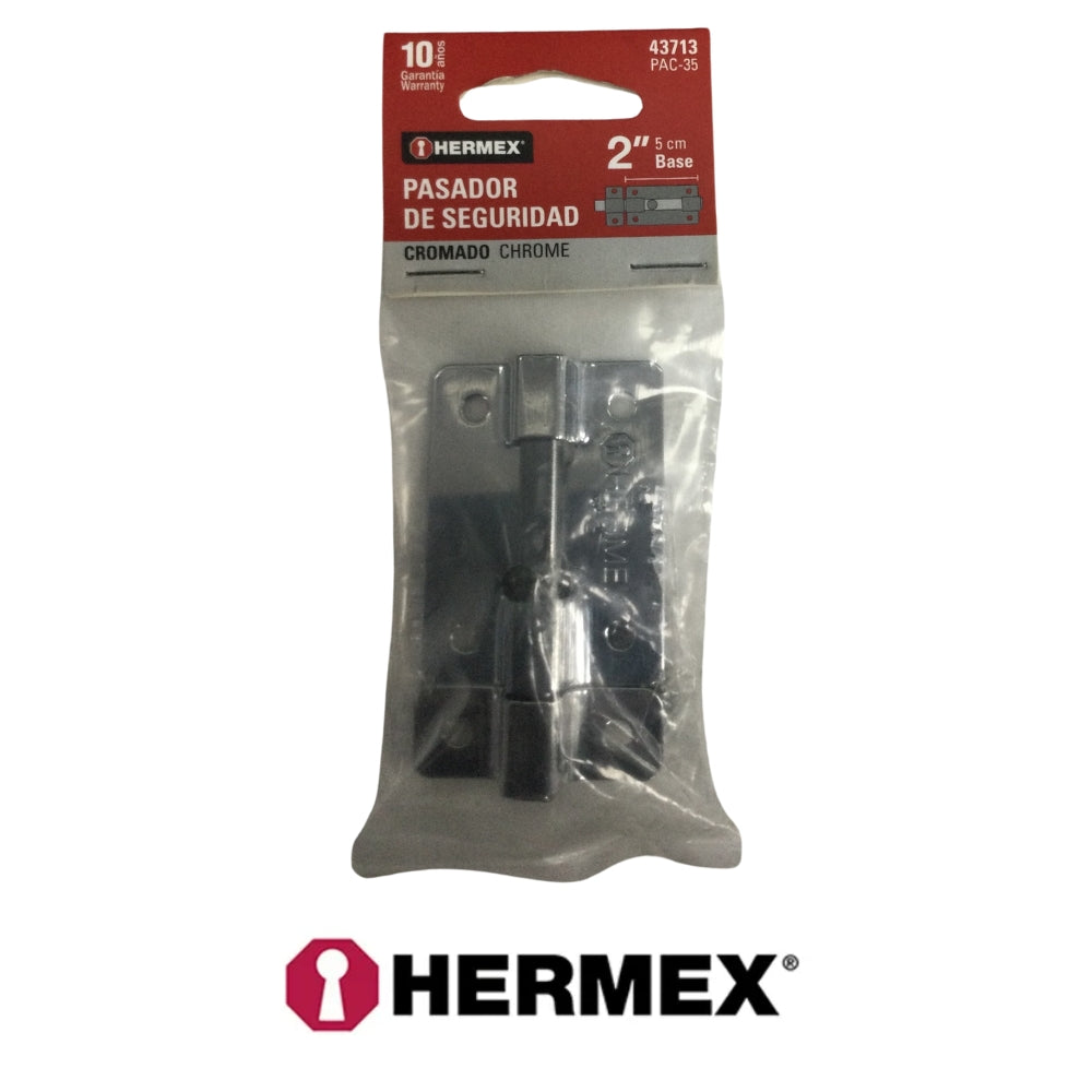 PICAPORTE CROMADO 2 PULGADAS  51mm  HERMEX