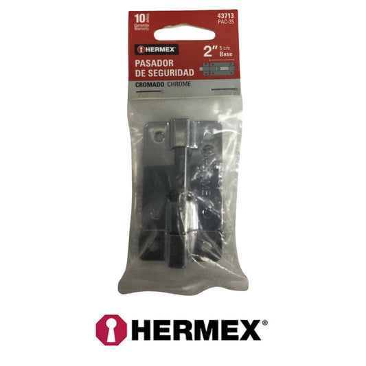 PICAPORTE CROMADO 2 PULGADAS  51mm  HERMEX