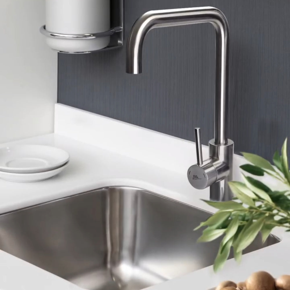 GRUPO FREGADERO MONOMANDO TURIN ACERO INOX BM-BW7001D