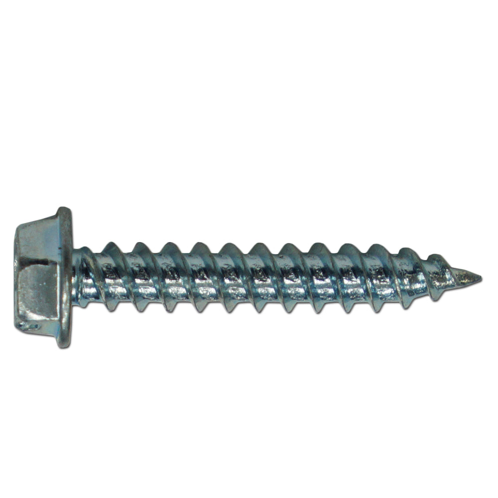 TORNILLO HEXAGONAL GALVANIZADO PUNTA FINA #8 X 1 PULGADA PARA TEJAS PLASTICAS