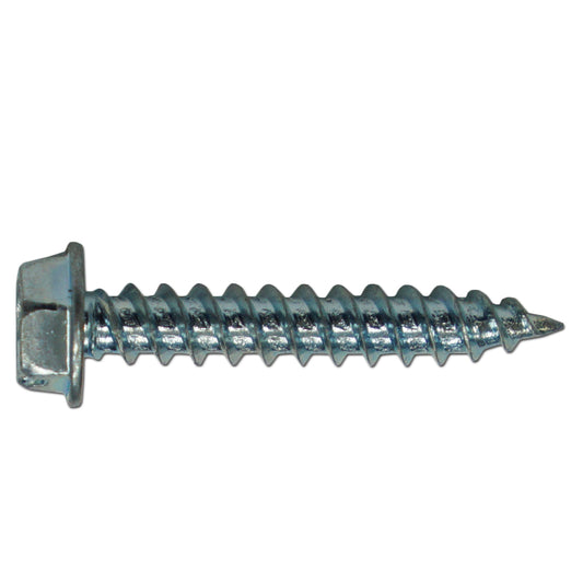 TORNILLO HEXAGONAL GALVANIZADO PUNTA FINA #8 X 1 PULGADA PARA TEJAS PLASTICAS