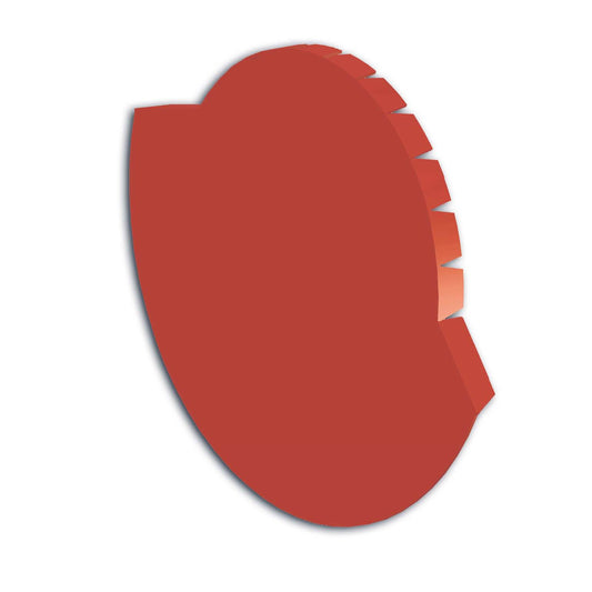 TAPA CABALLETE PARA TEJA METALICA 4 PIES ACABADO ROJO TEJAGALA