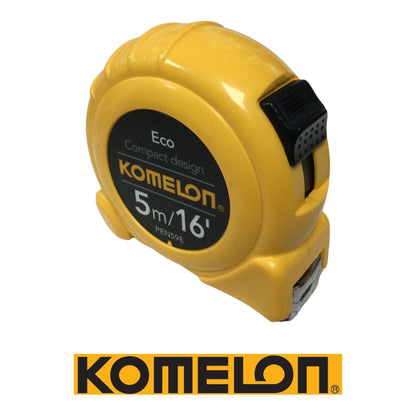 CINTA METRICA 5M ECO AMARILLA KOMELON